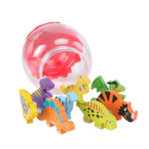 Rompecabezas apilable de dinosaurios