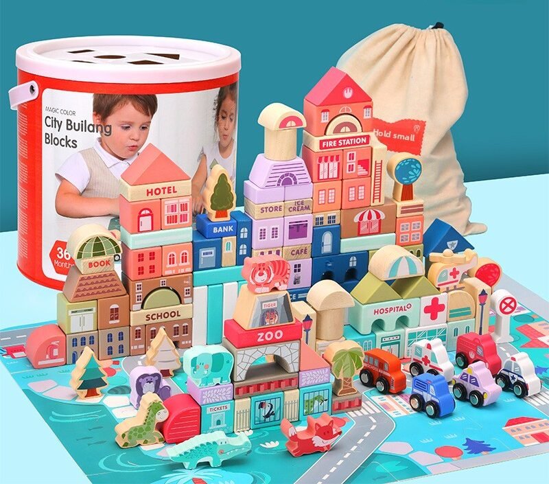 Ciudad de bloques de construcción