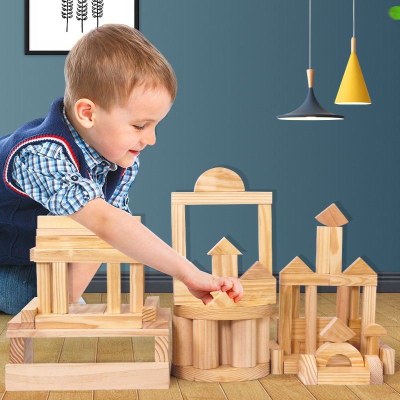 Bloques geométricos de madera - Imagen 2