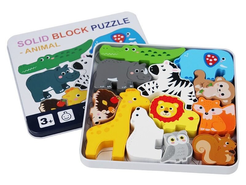 Rompecabezas de varias figuras - Animales Safari