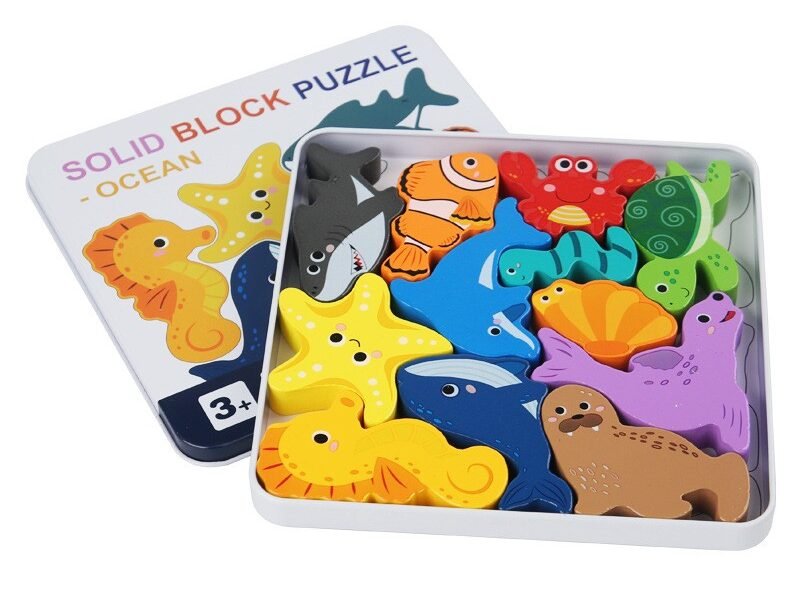 Rompecabezas de varias figuras - Vida Marina